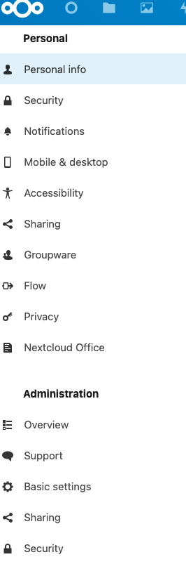 Nextcloud Administration Overview